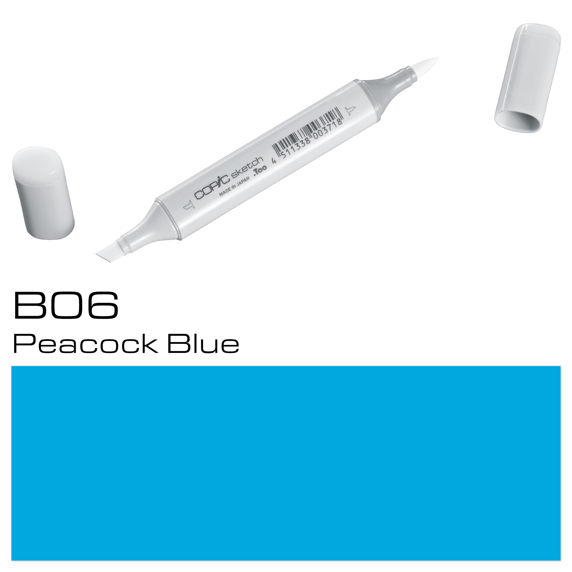 Copic Sketch Marker B06 Peocock Blue - Al Masam Stationery LLC Main image