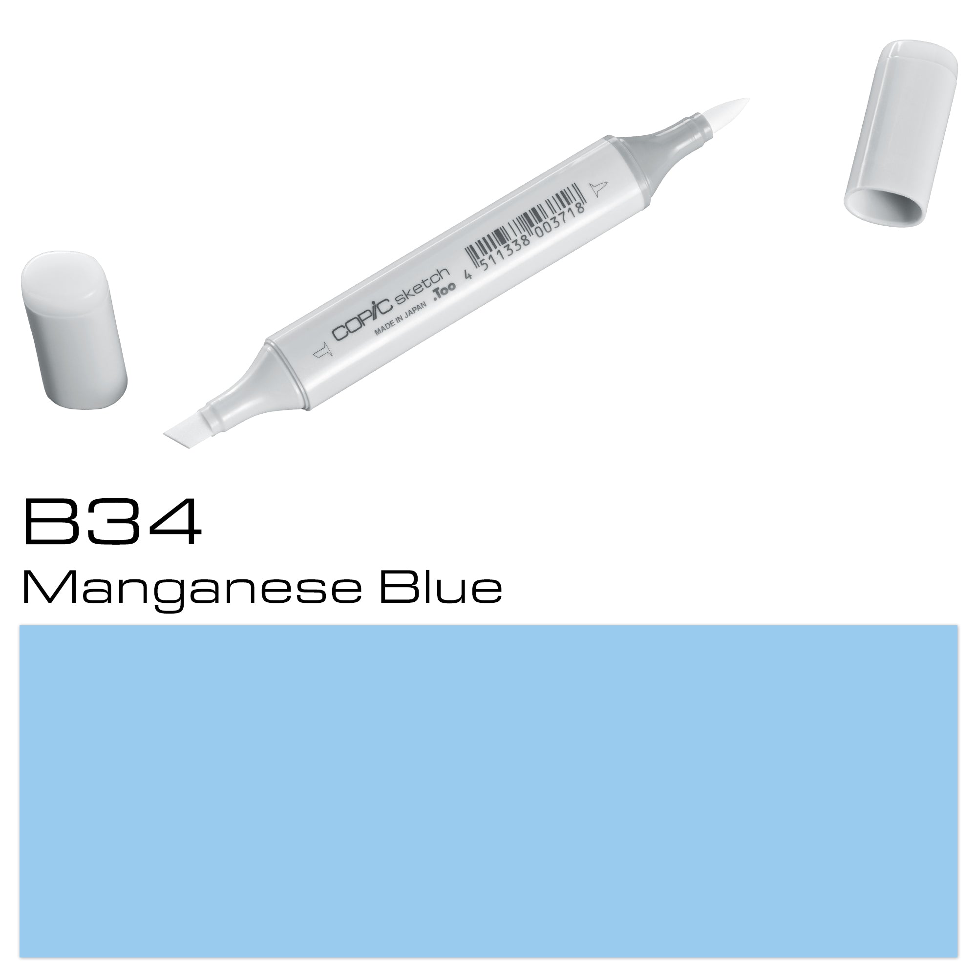 Copic Sketch Marker B34 Manganese Blue - Al Masam Stationery LLC Main image