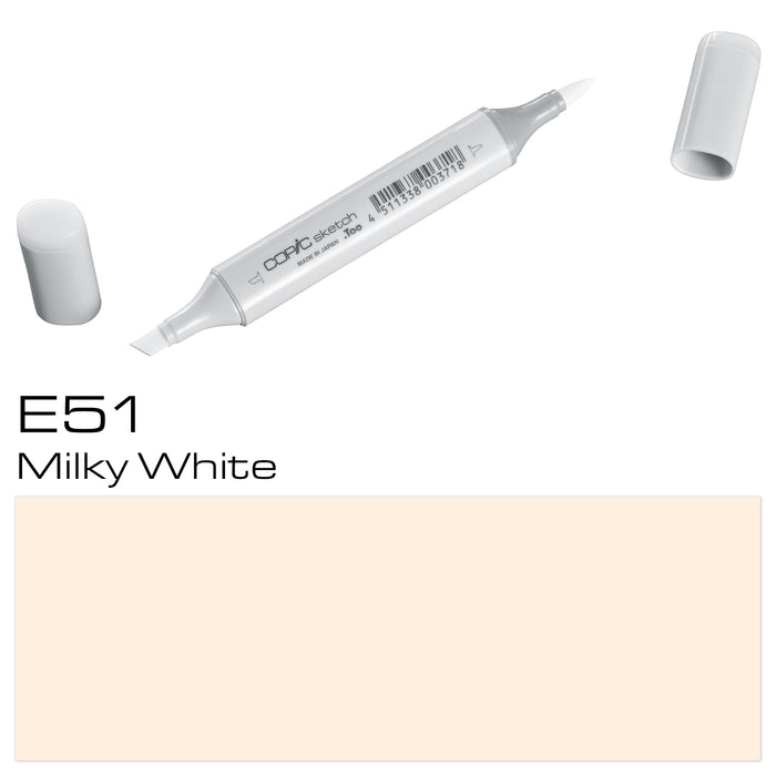Copic Sketch Marker E51 Milky White - Al Masam Stationery LLC