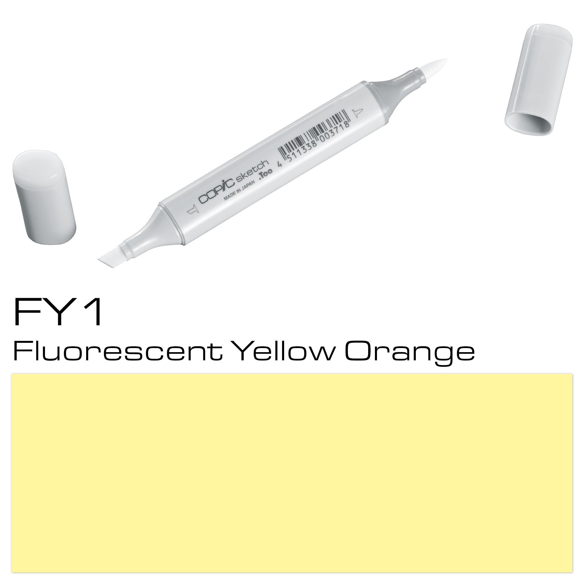 Copic Sketch Marker Fy1 Fluorescent Yellow Orange - Al Masam Stationery LLC Main image