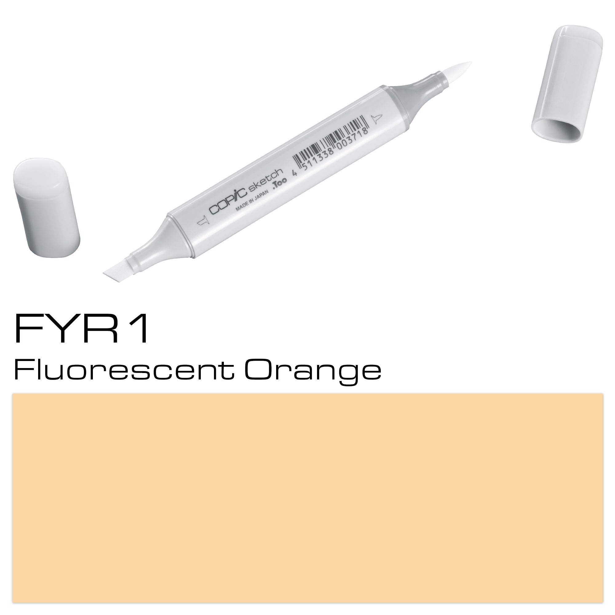 Copic Sketch Marker  Fyr1 Fluorescent Orange - Al Masam Stationery LLC Main image