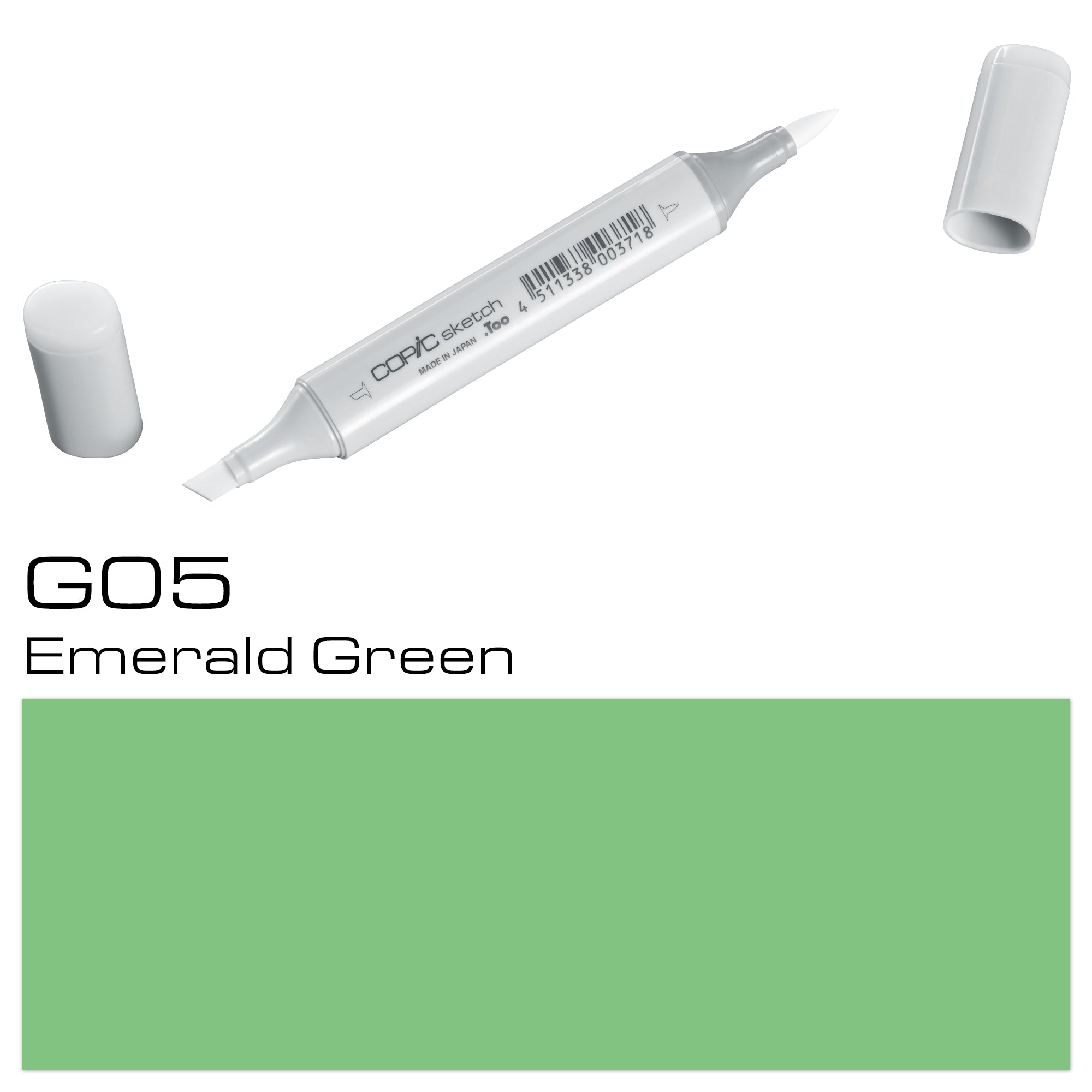 Add depth and dimension to your art with the COPIC SKETCH MARKER G05 EMERALD GREEN. Designed with a rich, vibrant pigment and a versatile brush tip, this marker allows for smooth, precise strokes and easy blending. Perfect for artists of all levels, it's a must-have for your collection. Main image