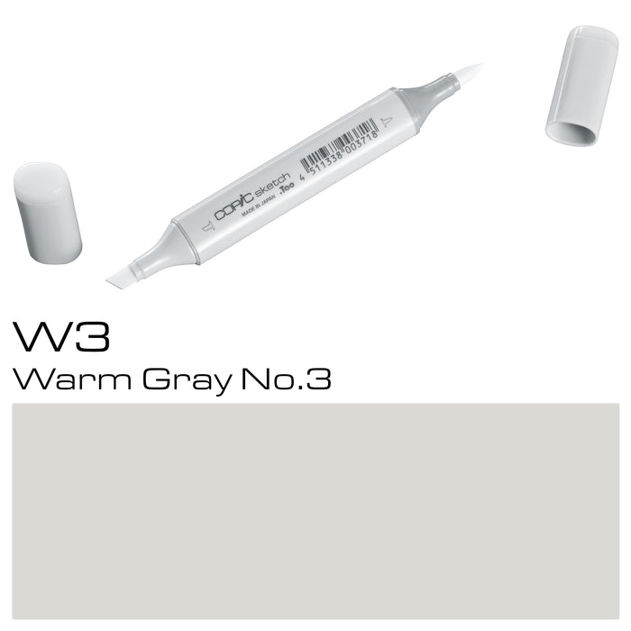 Copic Sketch Marker W 3 Warm Grey - Al Masam Stationery LLC