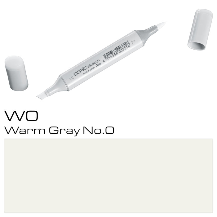 Copic Sketch Marker W0 Warm Grey - Al Masam Stationery LLC