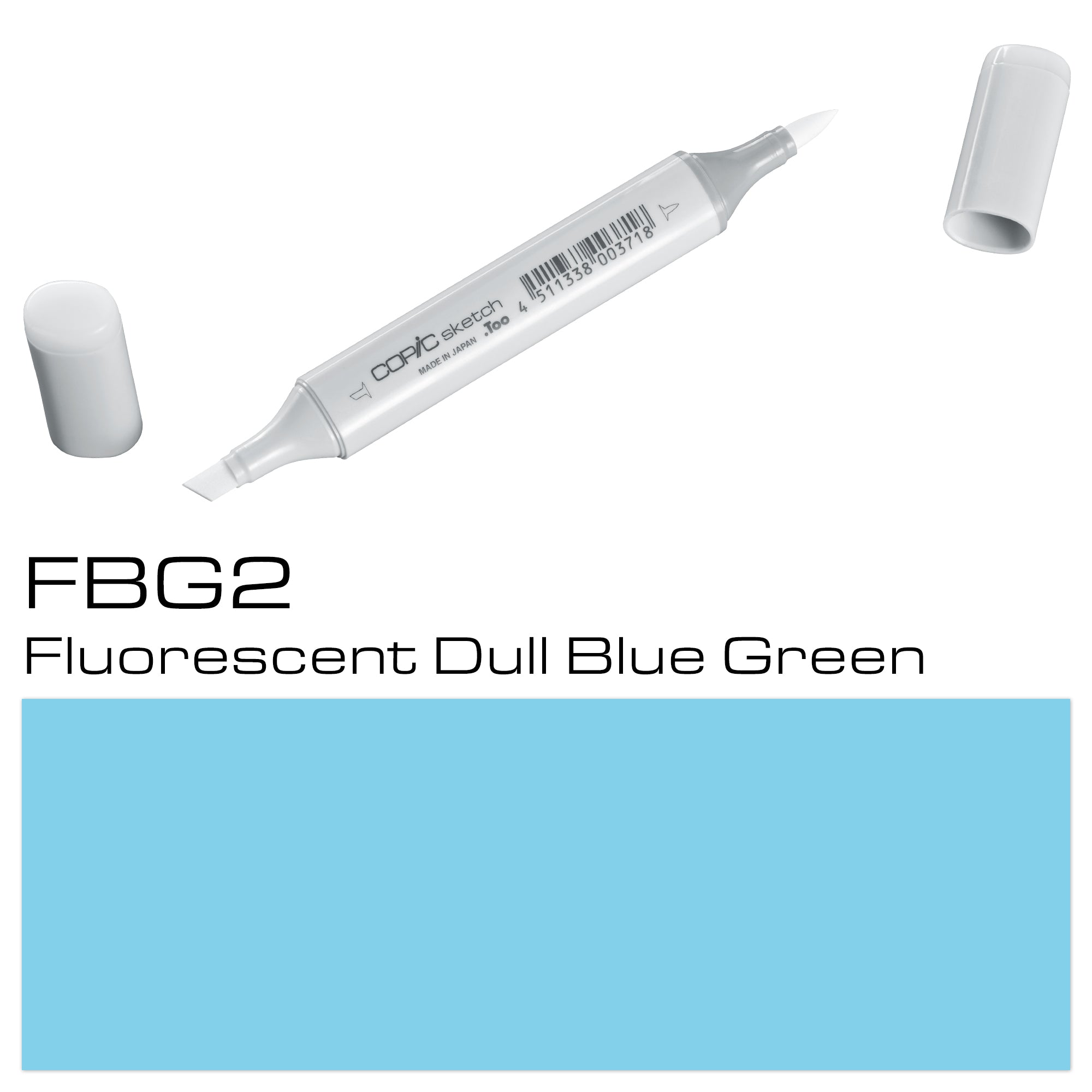 Fbg2 Fluorecent Dull Blue Green Sketch Marker - Al Masam Stationery LLC Main image