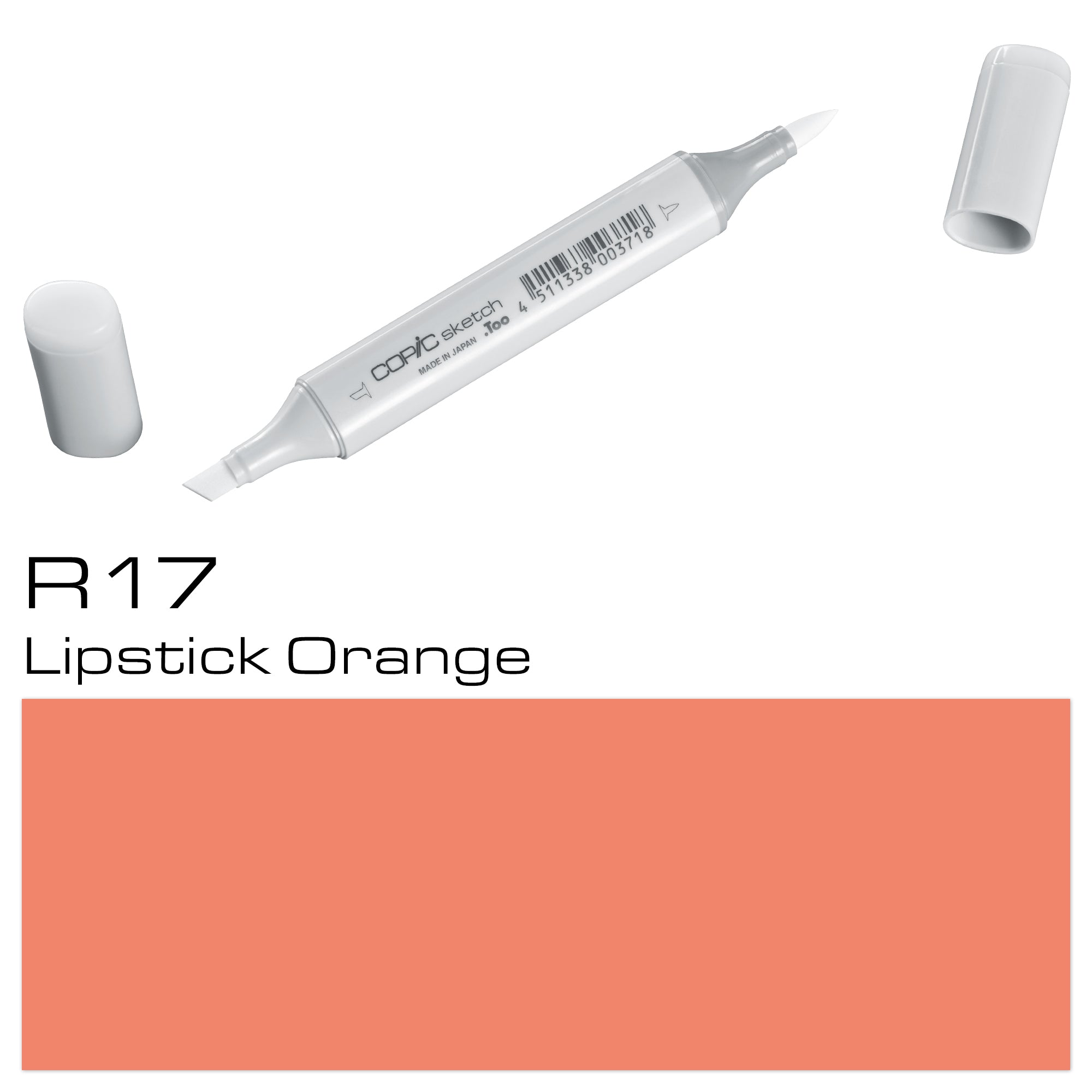 R17 Lipstic Orange Sketch Marker - Al Masam Stationery LLC Main image