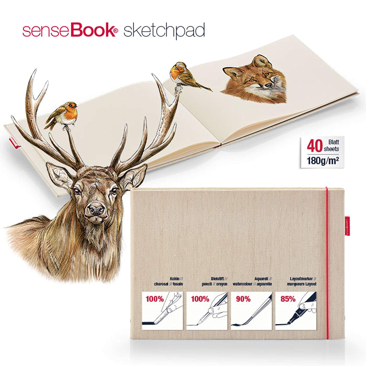 Sensebook Sketchpad A4 Size (29.7 X 21 Cm) (W X H) Secondary image