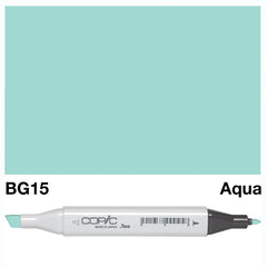 The COPIC SKETCH MARKER BG 15 AQUA combines high quality color with precision and control, making it the perfect tool for artists and designers. Its unique formula allows for smooth and vibrant strokes, while its ergonomic design provides comfort and ease of use. Enhance your artwork with this versatile and reliable marker.