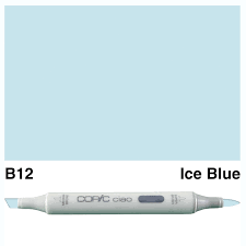 The COPIC CIAO MARKER B 12 in Ice Blue is a versatile addition to any artist's collection. Its rich, vibrant color will add depth and dimension to your work, while its durable design ensures long-lasting use. With its precise and smooth application, this marker allows for precise detailing and shading, making it the perfect choice for both beginners and professionals. Main image