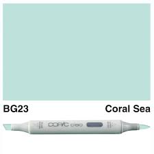Enhance your artistic creations with the COPIC CIAO MARKER BG 23 CORAL SEA. With its vibrant and long-lasting ink, this marker will provide smooth and seamless coverage. Its ergonomic design and double-ended tip make it easy to use. Perfect for adding a touch of coral to your illustrations or designs. Main image