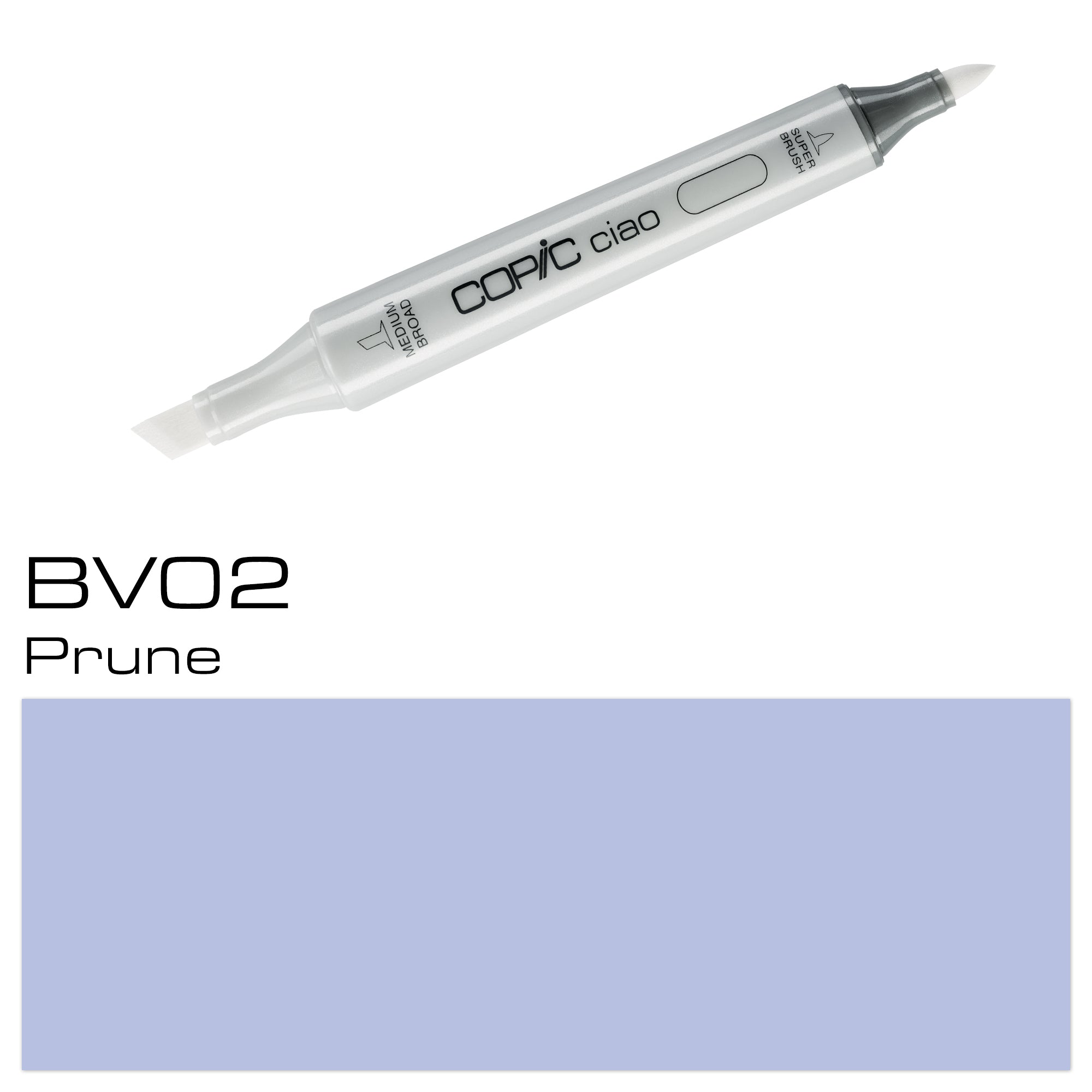 Experience the vibrant and versatile shades of COPIC CIAO MARKER BV 02 PRUNE. Perfect for creating bold and rich tones, this marker is a must-have for any artist or designer. With high quality pigments and an ergonomic design, unleash your creativity with every stroke. Main image