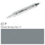 This COPIC CIAO MARKER C 7 COOL GREY is a versatile tool for artists and designers. The cool grey color is perfect for adding depth and dimension to illustrations, while the marker's high-quality ink ensures smooth and precise lines. With its wide range of uses, this marker is a must-have for any creative professional.\\