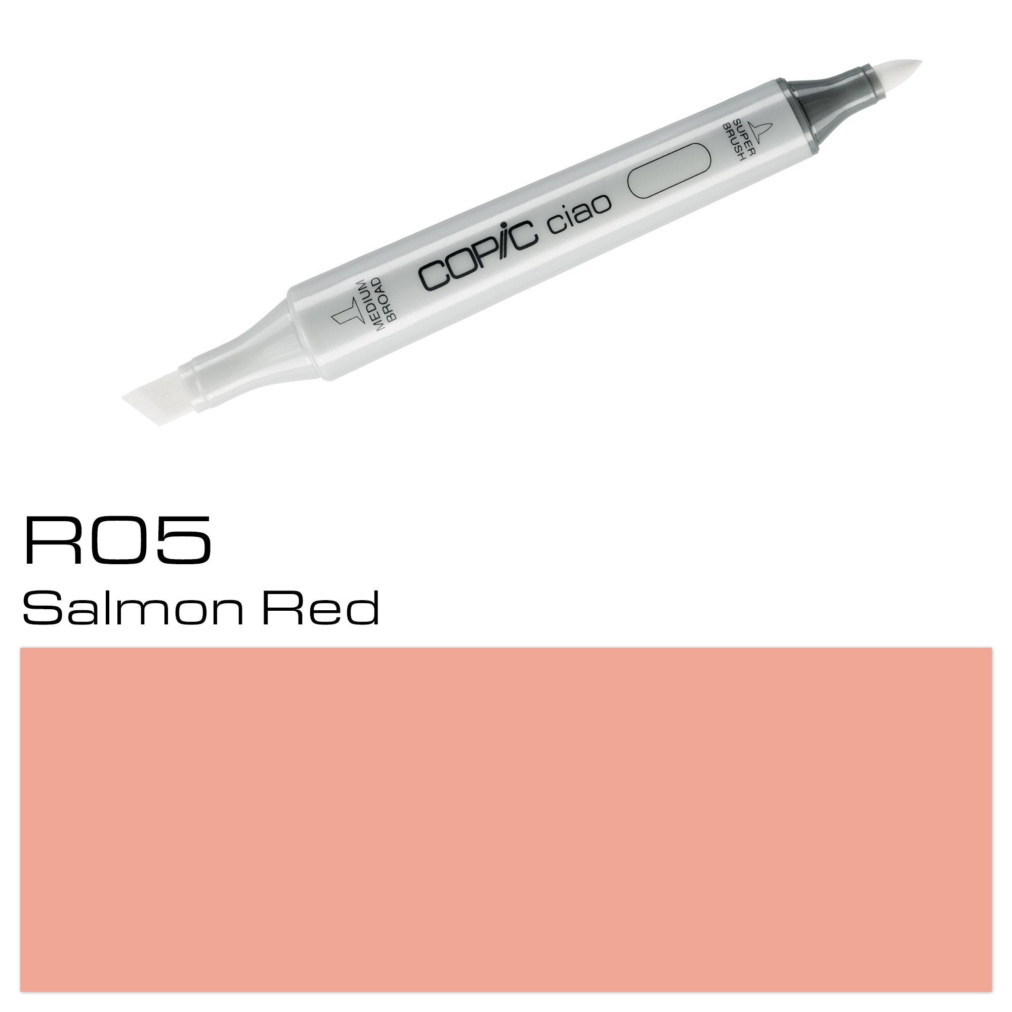 Expertly illustrate and enhance your artwork with the vibrant COPIC CIAO MARKER R 05 SALMON RED. With its rich and blendable ink, this marker brings a pop of color to any project. Achieve stunning results with precision and ease. Perfect for professional artists and beginners alike. Main image