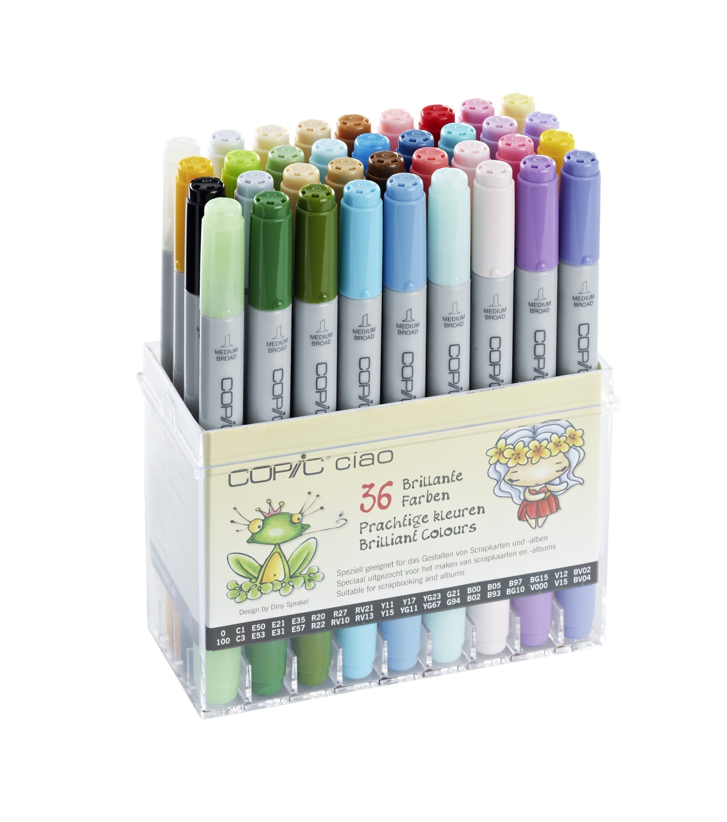 Upgrade your art collection with the COPIC ciao Set Brillante Farben. These high-quality markers produce stunningly bright colors with professional precision. With a wide range of colors to choose from, you can add depth and vibrancy to your artwork. Take your creations to the next level with COPIC. Main image