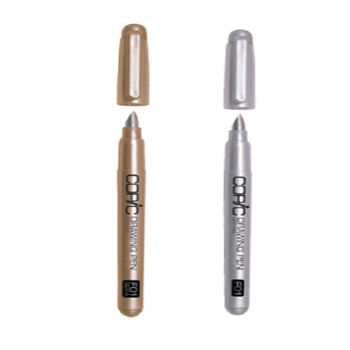 Copic Drawing Pen Silver N Golden - Al Masam Stationery LLC Main image