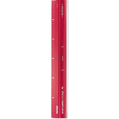 Transotype Aluminum Cutting Ruller Pro - Length 60Cm - Al Masam Stationery LLC Main image
