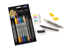 Copic Ciao is the inexpensive marker for beginners, students and hobby artists suitable for Manga, illustration and fine art. The ciao markers colours can be mixed on the surface or layered on top of each other.
