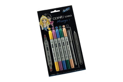 Copic Ciao is the inexpensive marker for beginners, students and hobby artists suitable for Manga, illustration and fine art. The ciao markers colours can be mixed on the surface or layered on top of each other.