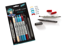 Elevate your manga artwork with the COPIC ciao Set Manga 2. Featuring high-quality and versatile COPIC markers, this set is perfect for creating vibrant and detailed illustrations. With a wide range of colors to choose from, you can bring your characters to life with ease. Become a manga master with the COPIC ciao Set Manga 2.