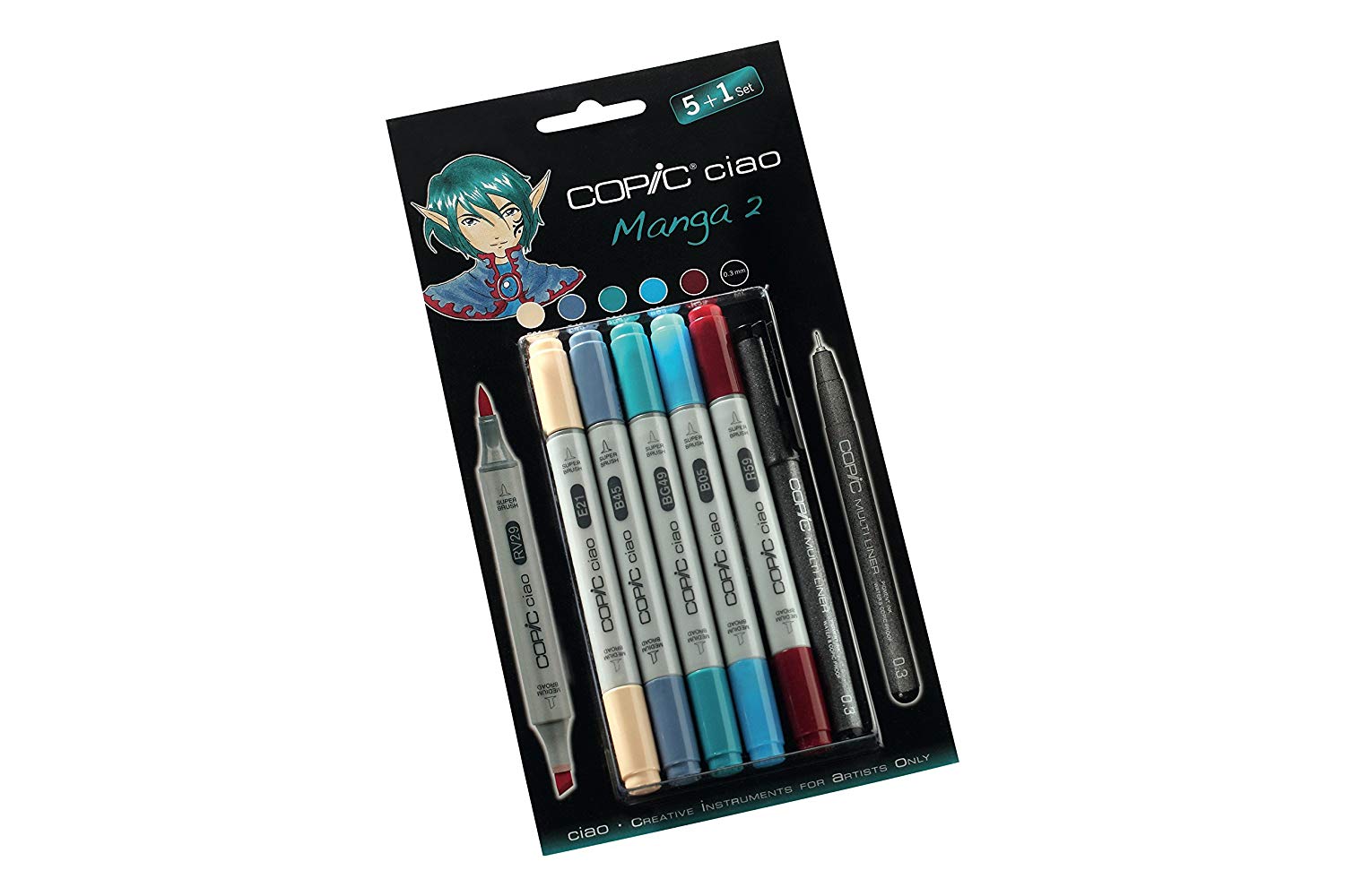 Elevate your manga artwork with the COPIC ciao Set Manga 2. Featuring high-quality and versatile COPIC markers, this set is perfect for creating vibrant and detailed illustrations. With a wide range of colors to choose from, you can bring your characters to life with ease. Become a manga master with the COPIC ciao Set Manga 2.