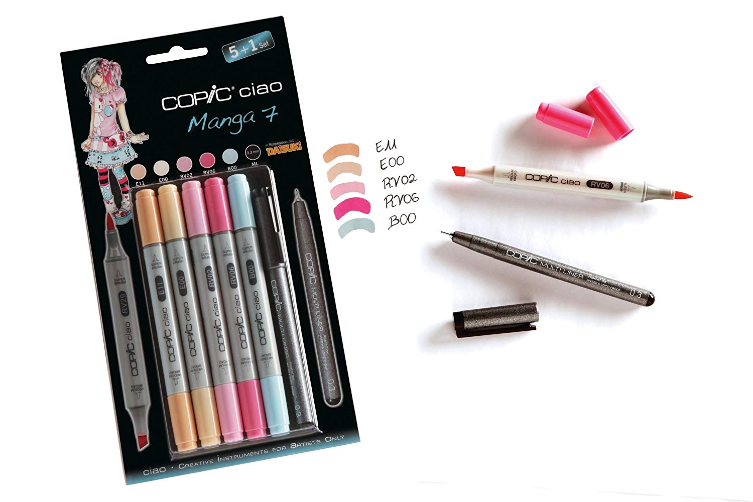 Copic Ciao Set 5+1 Manga 7 - Al Masam Stationery LLC