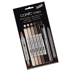 Expertly blend warm greys with the COPIC ciao Set Warm Grey Tones. Perfect for shading and adding depth to your illustrations and designs, these markers are a must-have for any artist or designer. With their high-quality and precision, achieve professional results every time.