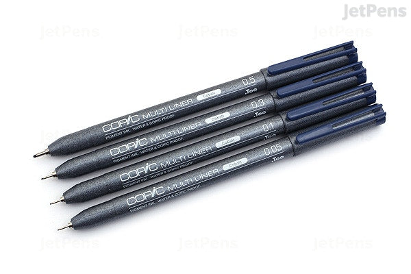 Copic Multiliner Cobalt Set 0.05, 0.1, 0.3 & 0.5mm