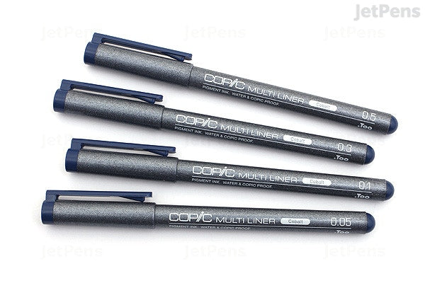 Copic Multiliner Cobalt Set 0.05, 0.1, 0.3 & 0.5mm