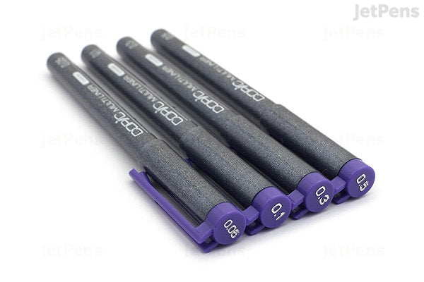 Copic Multiliner Lavender Set 0.05, 0.1, 0.3 & 0.5mm