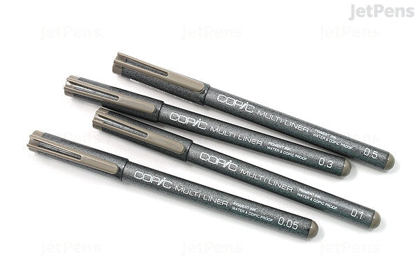 As an expert in the art industry, I recommend the Copic Multiliner Warm Grey Set for precise and consistent line work. With sizes 0.05, 0.1, 0.3, and 0.5mm, this set offers versatility and control for all your drawing needs. Achieve beautiful warm grey tones with confidence and ease.