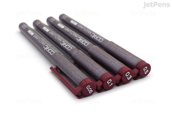 Copic Multiliner Wine Set 0.05, 0.1, 0.3 & 0.5mm