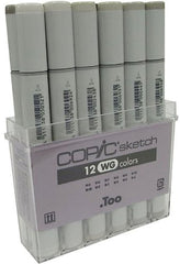 Copic Sketch 12Pc Colors Sets - Warm Grey - Al Masam Stationery LLC