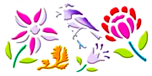 Lefranc & Bourgeois 3D Stencils 30*15cm  - Countryside Collectioin - Al Masam Stationery LLC