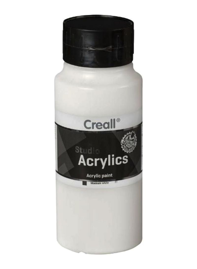 Creall ACRYLICS STUDIO 1000ml #81 White - Al Masam Stationery LLC Main image