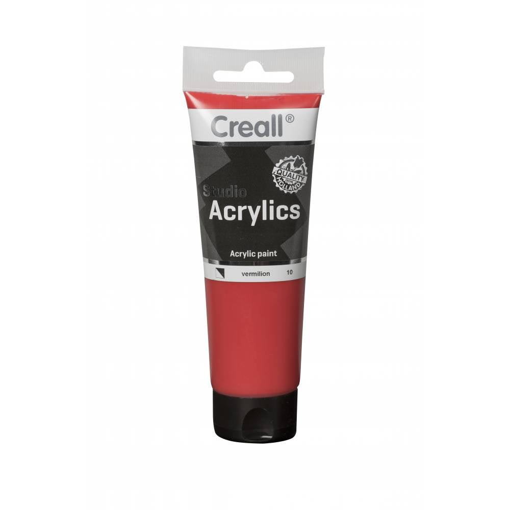 Creall ACRYLICS STUDIO TUBE 120ml #10 Vermillion - Al Masam Stationery LLC Main image