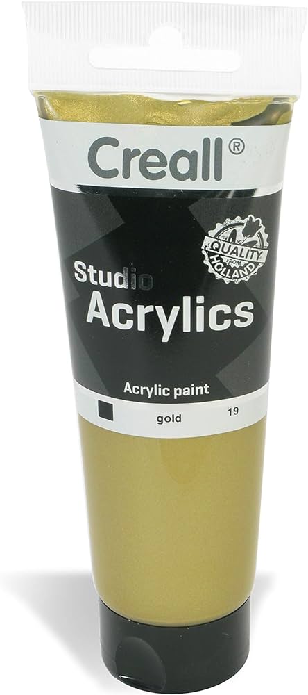 Creall Acrylics Studio Tube 120ml 19 Gold - Al Masam Stationery LLC Main image