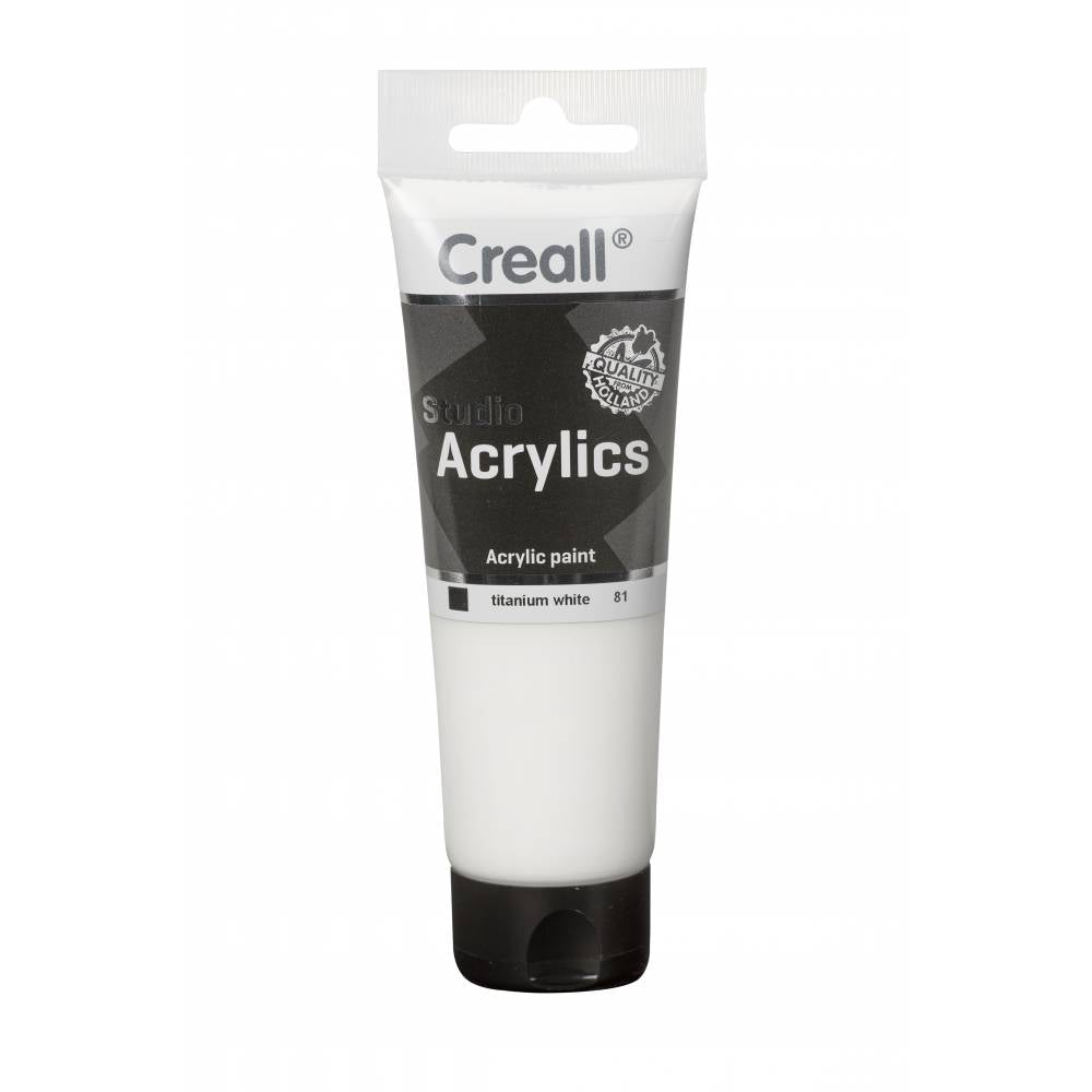 Creall ACRYLICS STUDIO TUBE 120ml #81 White - Al Masam Stationery LLC Main image