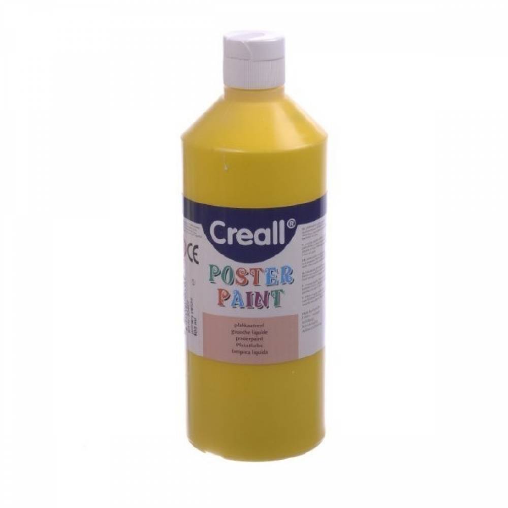 Creall Poster Color BASICCOLOR 500 ml #02 Primery Yellow - Al Masam Stationery LLC Main image