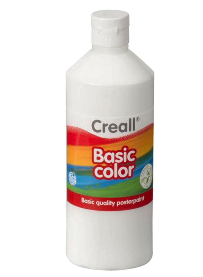 Creall Poster Color BASICCOLOR 500 ml #21 White - Al Masam Stationery LLC Main image