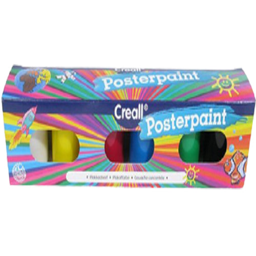 Creall Poster Color DACTACOLOR SET 20ml Pack of 6 color - Al Masam Stationery LLC Main image