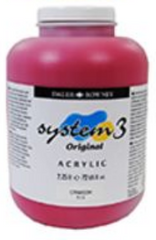 System 3 Acrylic Paint CRIMSON HUE 2.25L - Al Masam Stationery LLC