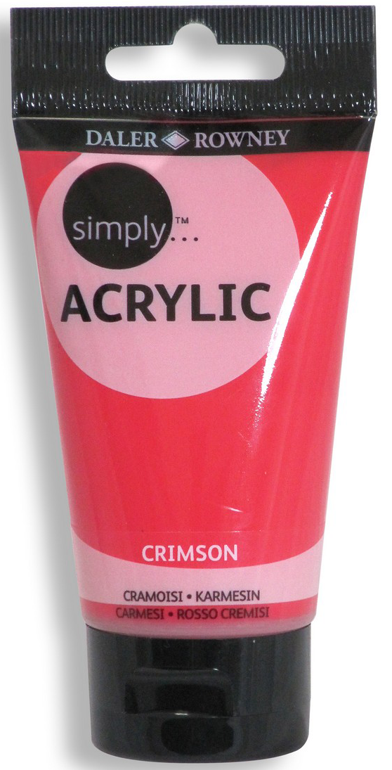 Daler Rowney Simply Acrylic Color CRIMSON - Al Masam Stationery LLC