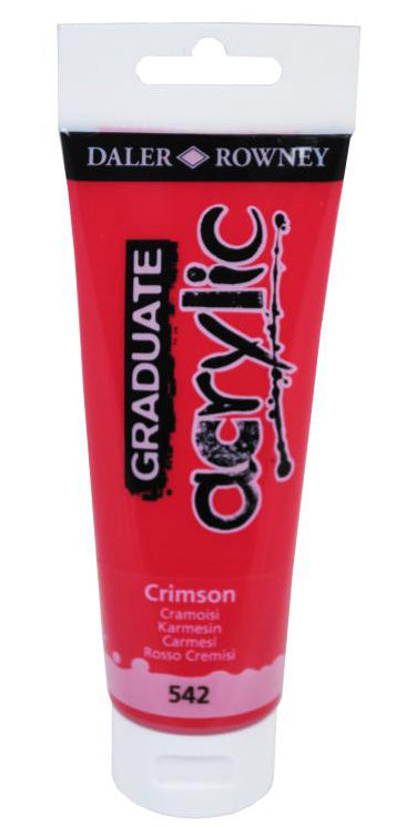 Daler Rowney Graduate Acrylic Color CRIMSON - Al Masam Stationery LLC