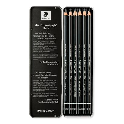Staedtler Mars Lumograph Pencil Black 4B Secondary image
