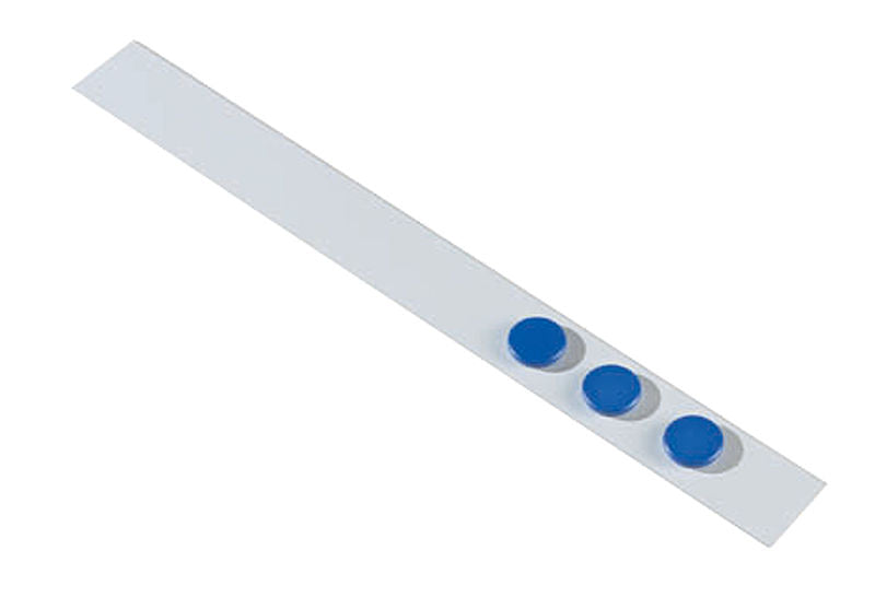 Dahle Wall Rail Set 500 X 50Mm White With 3 Blue Magnets 32Mm   - DHL 95355-20988 - Al Masam Stationery LLC Main image