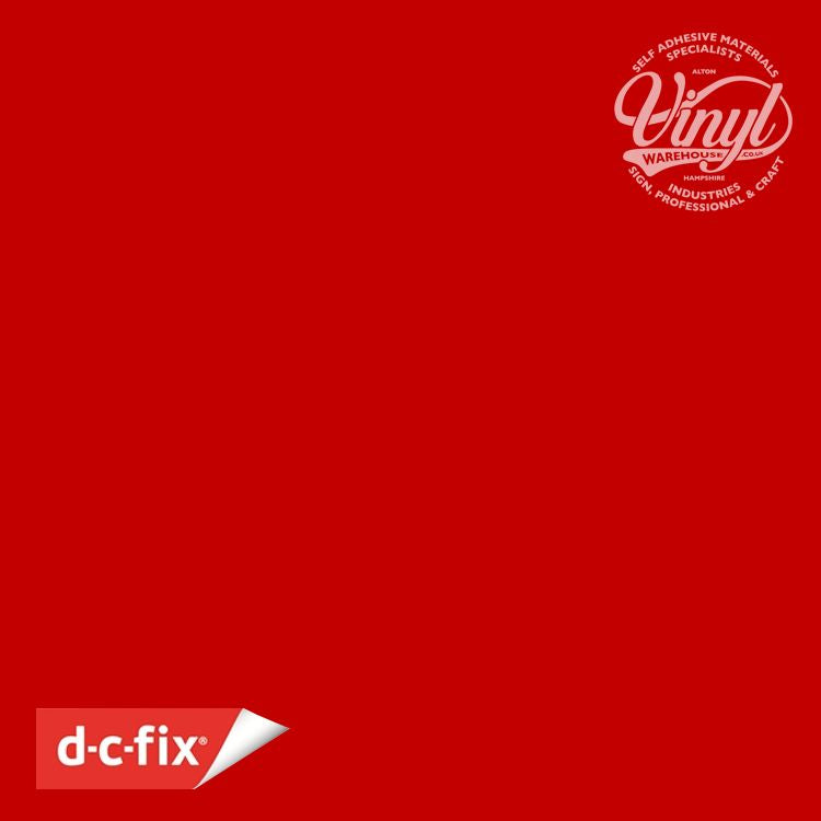 DC Fix 200-1274 Self Adhesive Cover Plain Gloss 45cmx15m Signl Red - Al Masam Stationery LLC