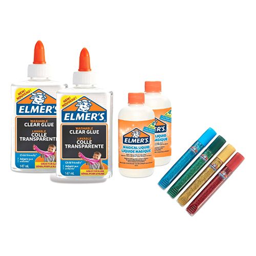 Elmer's Slime Adhesive Starter Kit Multicolor 8 Pieces - Al Masam Stationery LLC