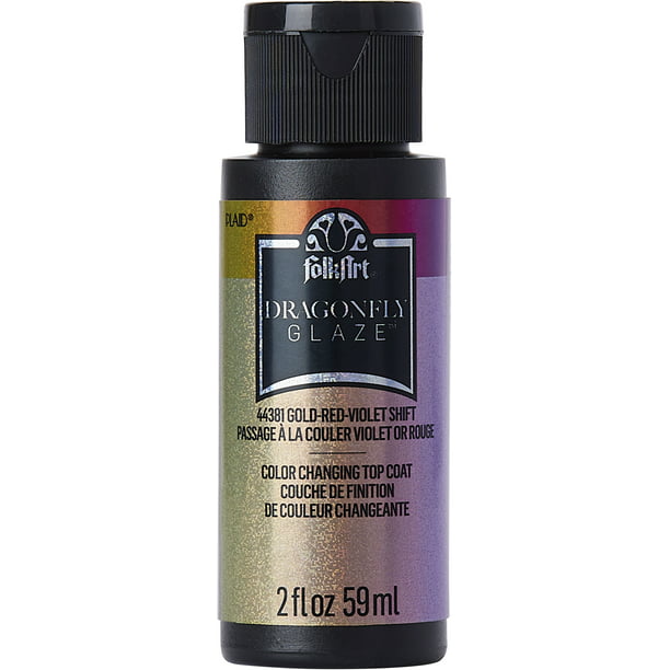 Folk Art Dragonfly Glaze Multisurface Paint - Red-Violet-Blue - 2Oz - MSP 44382 - Al Masam Stationery LLC Main image