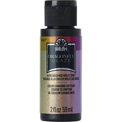 Folk Art Dragonfly Glaze Multisurface Paint - Gold-Red-Violet 2Oz 59Ml - MSP 44381 - Al Masam Stationery LLC