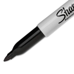 Sharpie Fine Tip Black Ink Permanent Marker 5 Pieces - Al Masam Stationery LLC